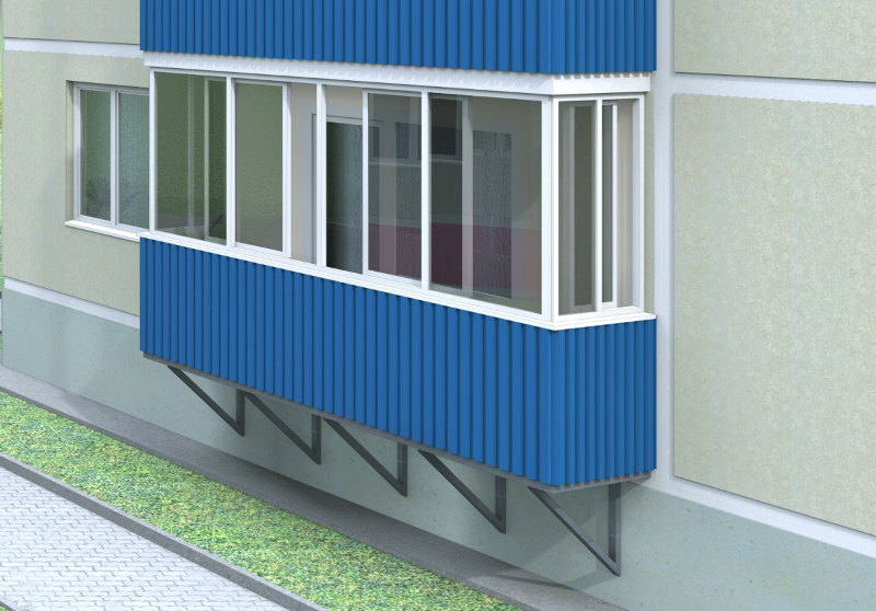 Внутренняя и внешняя отделка балконов и лоджий